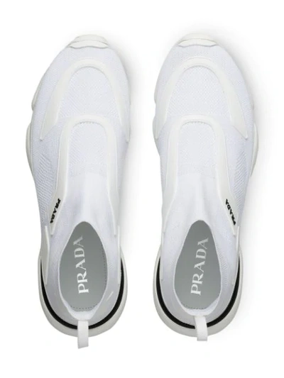 Shop Prada Cloudbust High-top Sneakers - Farfetch In White