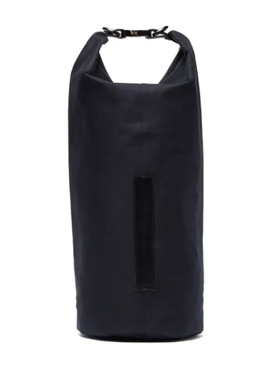 Shop Mackintosh Alyx Black Bonded Cotton Dry Bag
