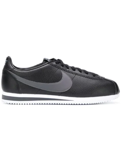 nike cortez black and gray
