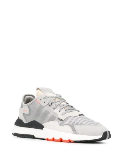 Shop Adidas Originals Nite Jogger Low-top Sneakers In Grey