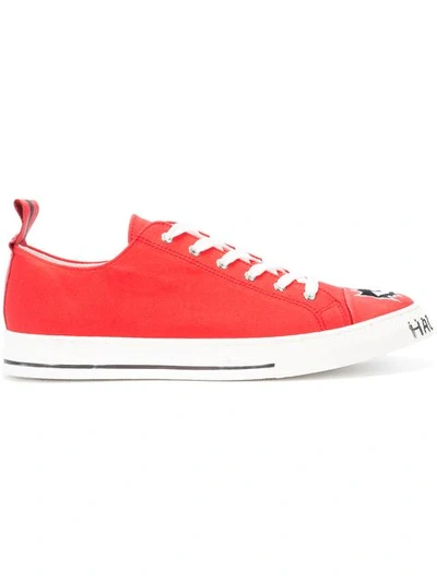 Shop Haculla Always Watching Sneakers In Red