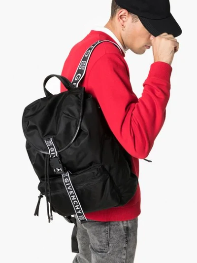 Shop Givenchy 4g Packaway Backpack In Black