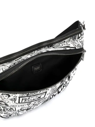 Shop Dolce & Gabbana Gürteltasche Mit Print In Black