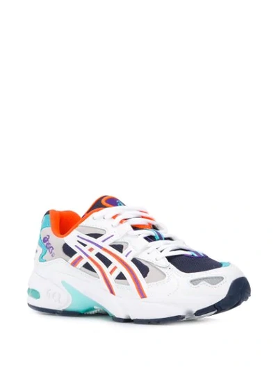 Shop Asics Colour Block Sneakers In White