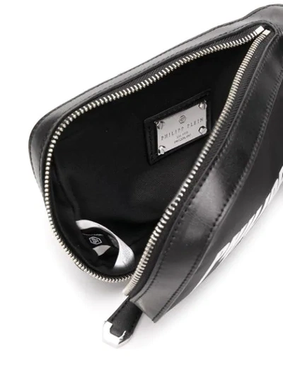 Shop Philipp Plein Front Logo Belt Bag - Black
