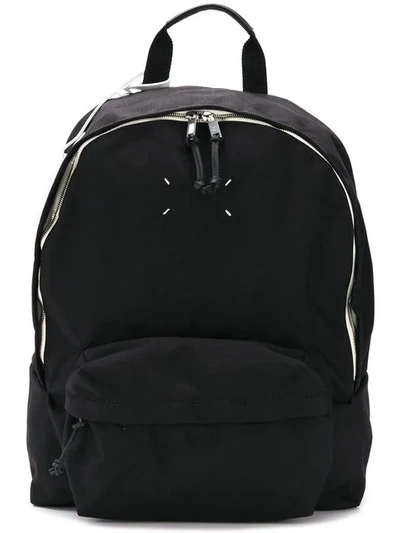 Shop Maison Margiela Rucksack Mit Reissverschluss In Black