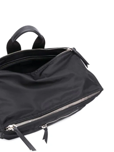 Shop Givenchy Logo Shoulder Bag In Black