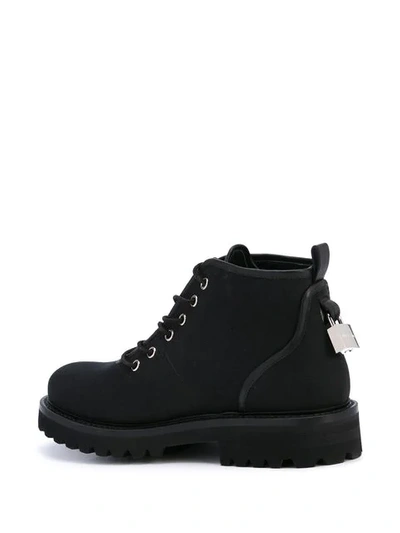 Shop Buscemi Lace-up Ankle Boots In Black
