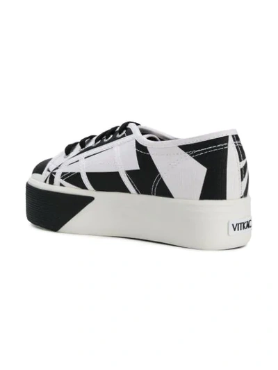 Superga X Vitkac Two Tone Lace up Sneakers In White ModeSens
