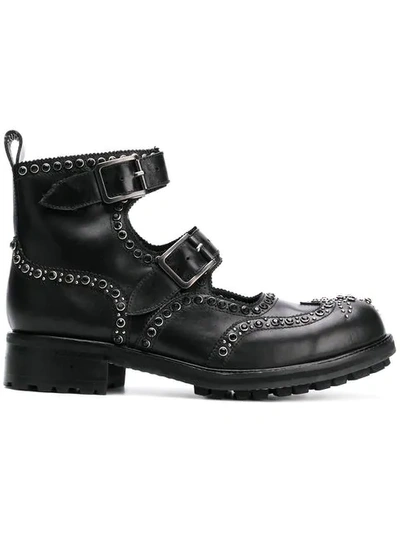 Shop Ktz Limited Edition Studded Ankle Boots - Black