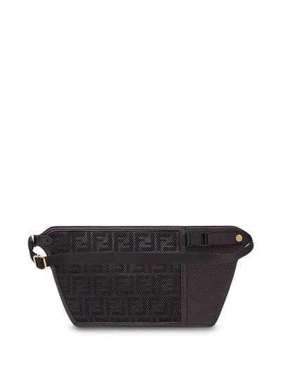 Shop Fendi Utility Pocket Belt Bag In Black