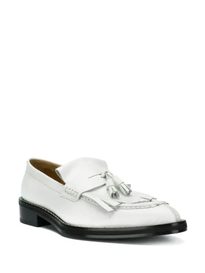 Shop Ami Alexandre Mattiussi Loafer Shoes In White