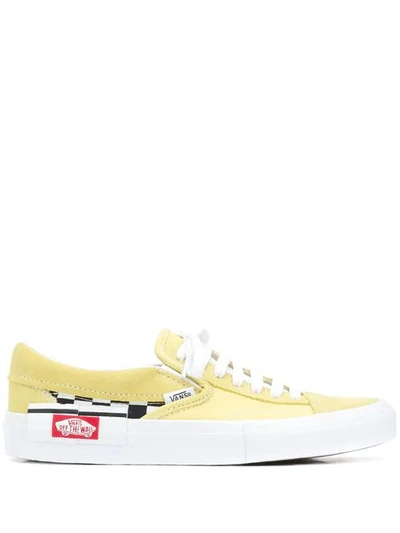 VANS LOW-TOP SLIP-ON SNEAKERS - 黄色