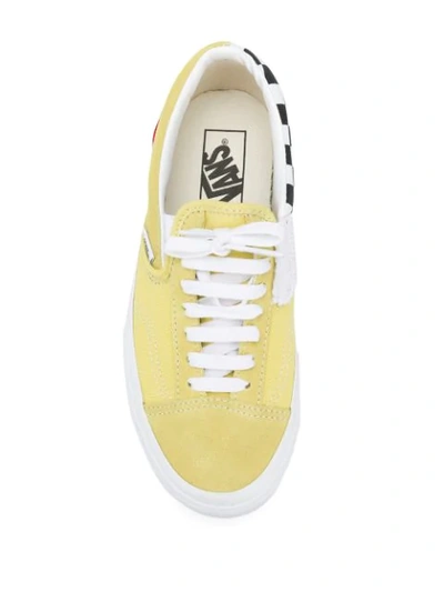 VANS LOW-TOP SLIP-ON SNEAKERS - 黄色