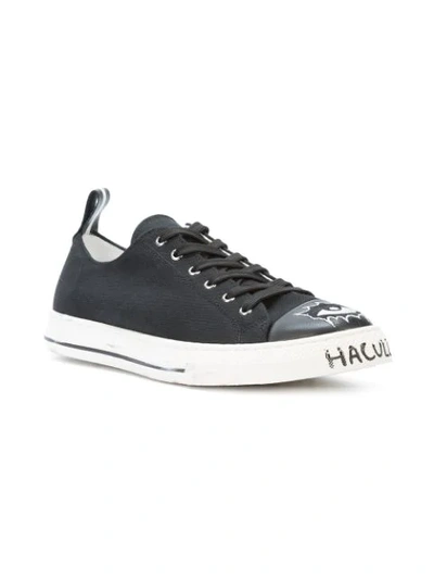 Shop Haculla Always Watching Low-top Sneakers In Black