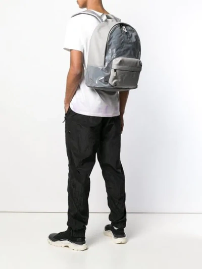 Shop Maison Margiela Vynil Detail Backpack - Grey