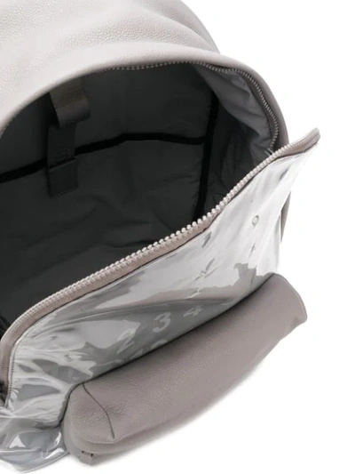 Shop Maison Margiela Vynil Detail Backpack - Grey