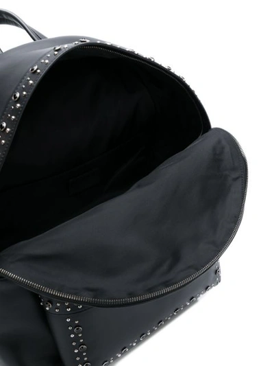 Shop Versace Studded Medusa Backpack - Black