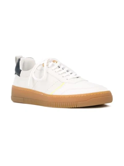 Shop Buscemi Low Top Sneakers In White