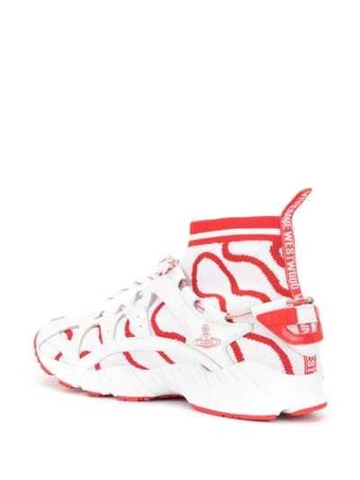 Shop Asics Sock-sneakers Mit Farbkontrast In White