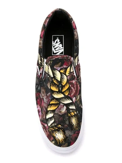 Shop À La Garçonne Handpainted Á La Garçonne X Vans Moody Sneakers In Floral