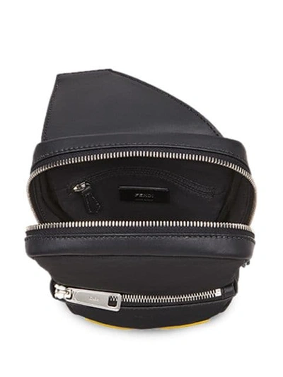 Shop Fendi Diabolic Eyes Backpack In Black