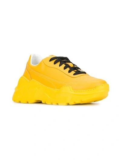 Shop Joshua Sanders Zenith Chunky Sneakers In Yellow