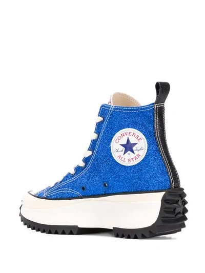 Shop Converse 'run Star Hike' Sneakers In Classic Blue/jolly Green/egret