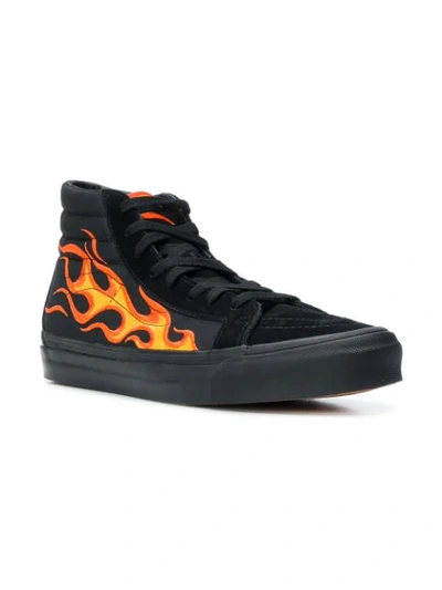 Flame Sk8 hi-top sneakers