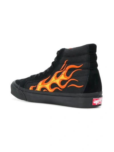 Flame Sk8 hi-top sneakers