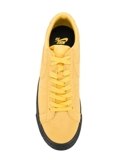 Shop Nike 'sb Zoom Blazer' Sneakers In Yellow
