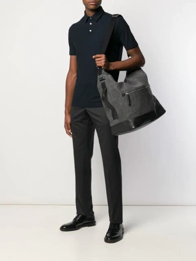 Shop Orciani Large Shoulder Bag In Black