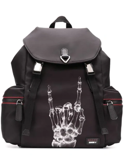 Shop Bally Hand X-ray Backpack - Black