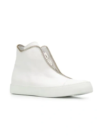 Shop South Lane High-top-sneakers Mit Kontrastsaum In White