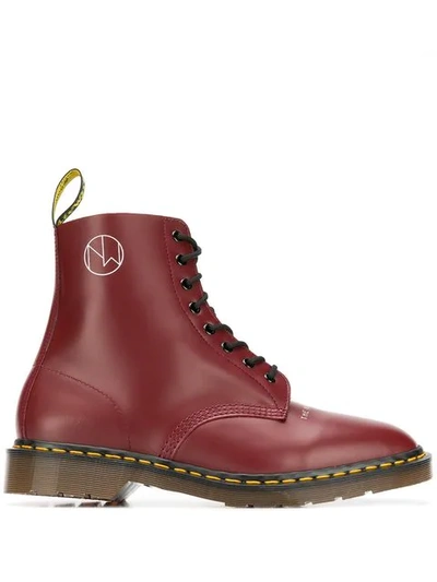 Shop Dr. Martens' X Undercover New Warriors Boots In Red