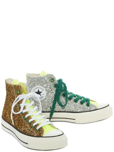 Shop Converse X Jw Anderson Glitter Chuck 70 Sneakers - Gold