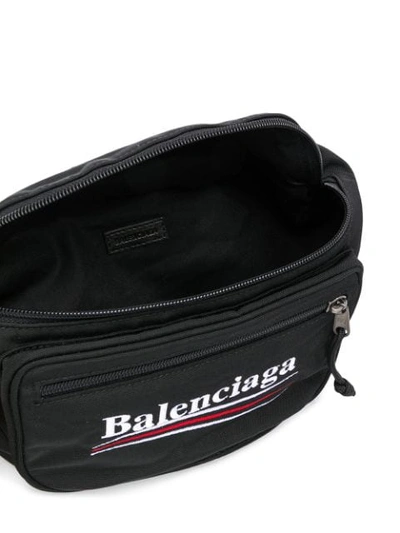 Shop Balenciaga Explorer Belt Bag In Black