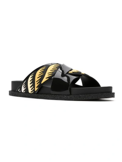 Shop À La Garçonne 'energy' X Melissa Slides In Black