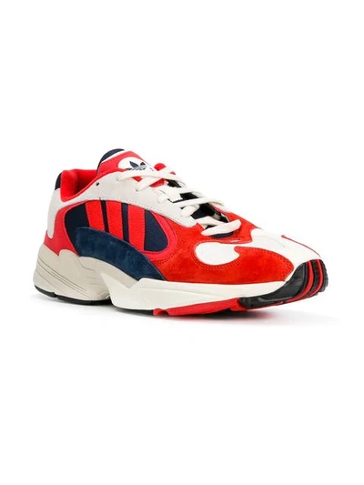 Shop Adidas Originals Yung 1 Sneakers In Red ,white