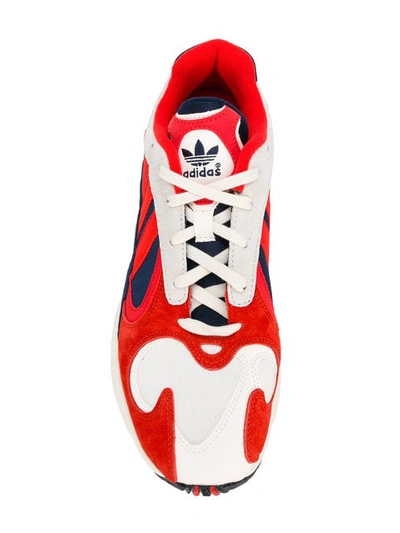 Shop Adidas Originals Yung 1 Sneakers In Red ,white