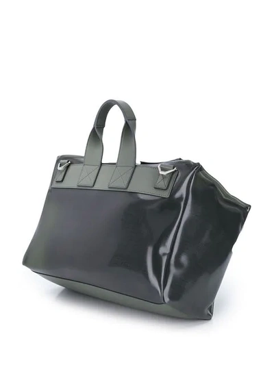 Shop Givenchy Pandora Messenger Bag In Grey