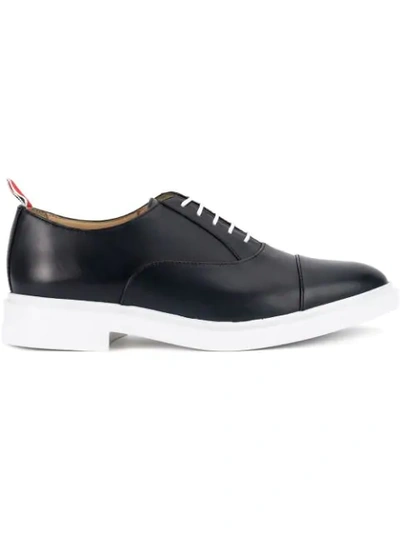 Shop Thom Browne Contrast Sole Oxford Shoes In Black ,white