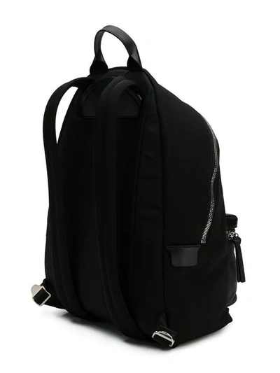 Shop Roberto Cavalli Logo Backpack In Black