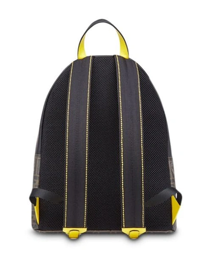 Shop Fendi Large Ff Motif Backpack In Black