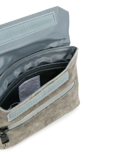 As2ov Flap Shoulder Bag In Grey