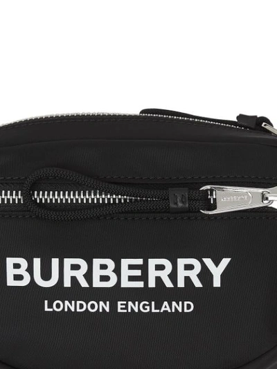 Shop Burberry Printed Logo Belt Bag In Black