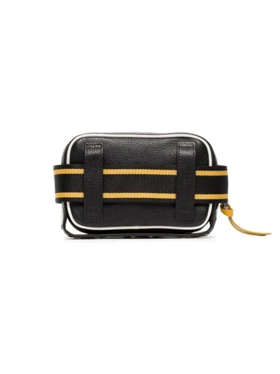 Shop Givenchy Logo Patch Belt Bag In 003 Black/yellow