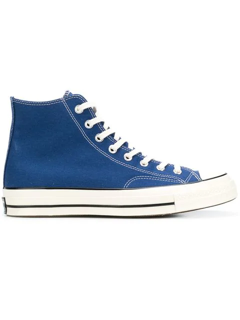 blue hi top converse