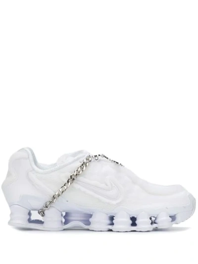 Comme Des Garçons Homme Deux Comme Des Garcons White Nike Edition Cdg Shox  Tl Trainers | ModeSens