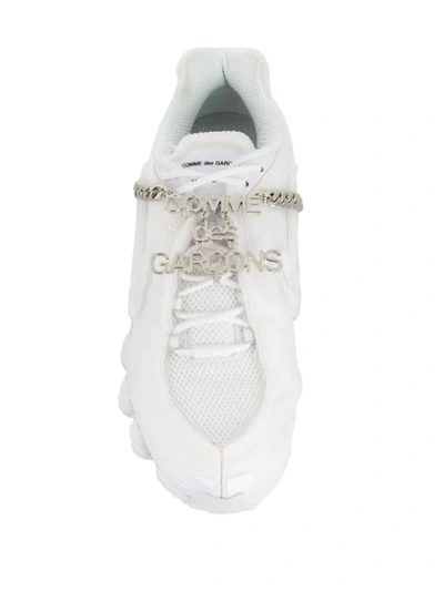Comme Des Garçons Homme Deux Comme Des Garcons White Nike Edition Cdg Shox  Tl Sneakers | ModeSens